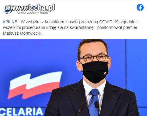 Człowiek któremu się koronowirus pokłonił