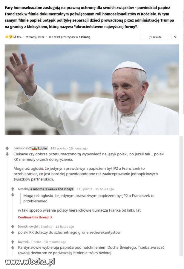 Pary homoseksualne zasługują na...