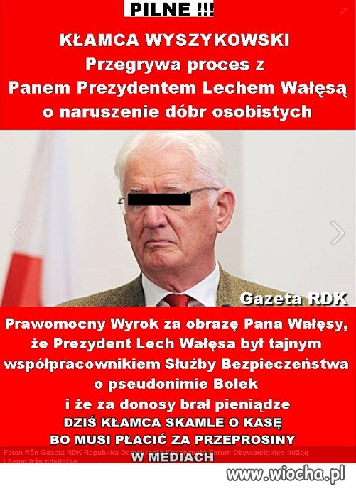  Sam za pieniądze PIS-u te bezczelne kłamstwa wygłaszał.