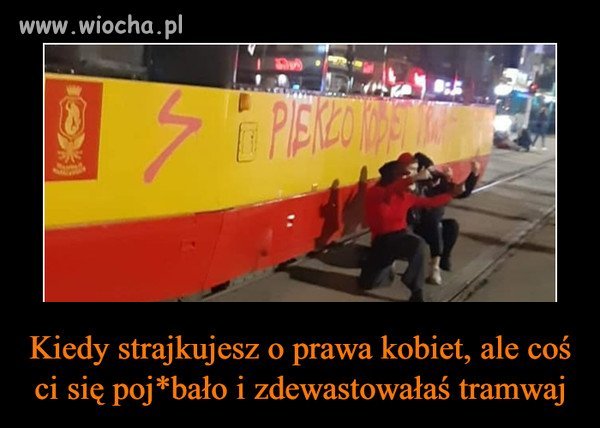 Protestujący,  jestem za Wami, również czynnie