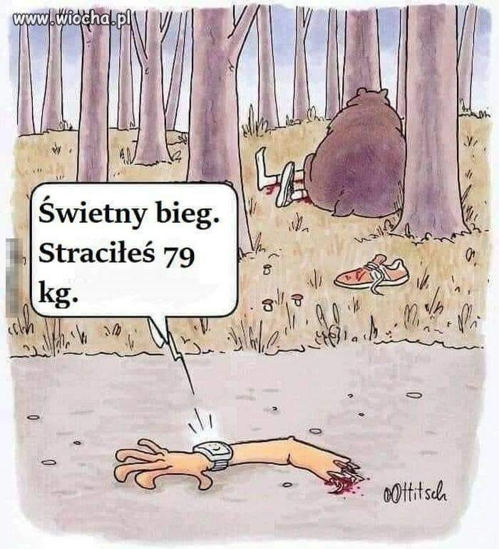 Bieganie w lesie...