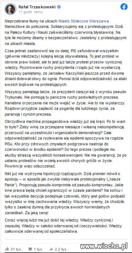 Rafał Trzaskowski: