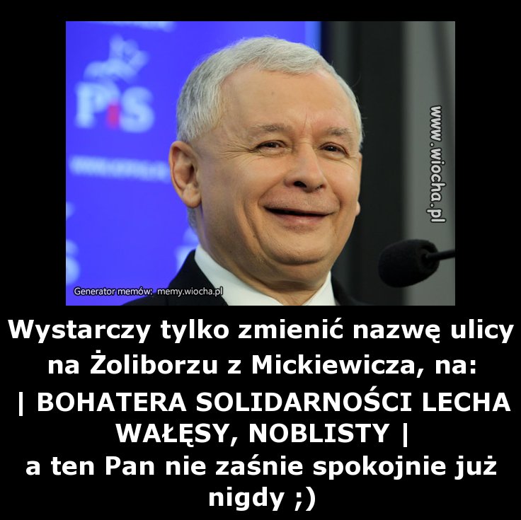 Wystarczy tylko zmienić nazwę ulicy na Żoliborzu 