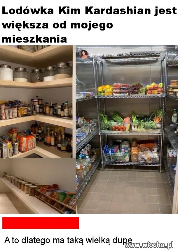 Lodówka Kim Kardashian