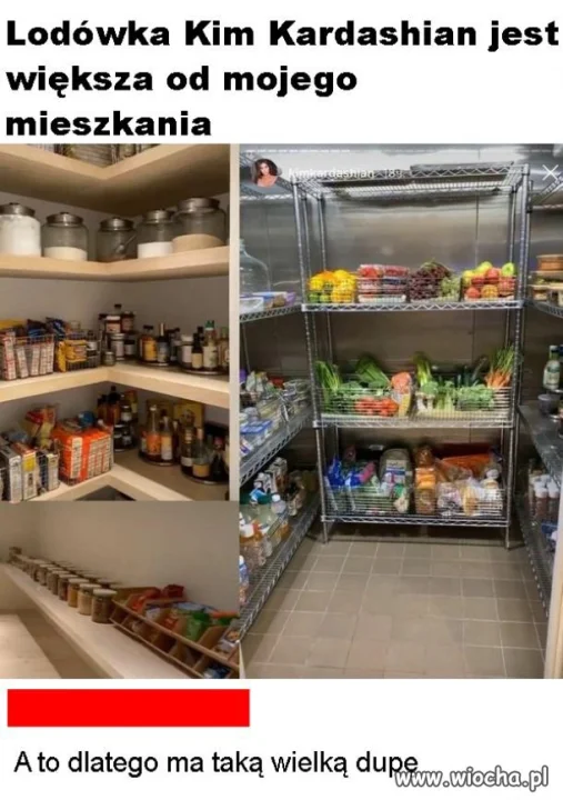 Lodówka Kim Kardashian