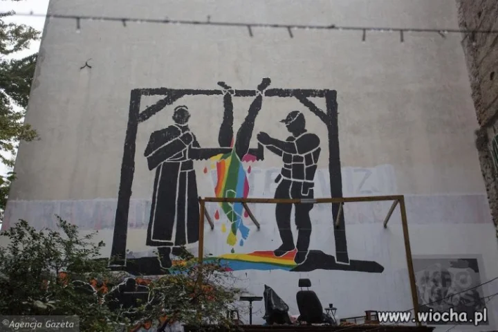 Prowokacyjny mural w stolicy.