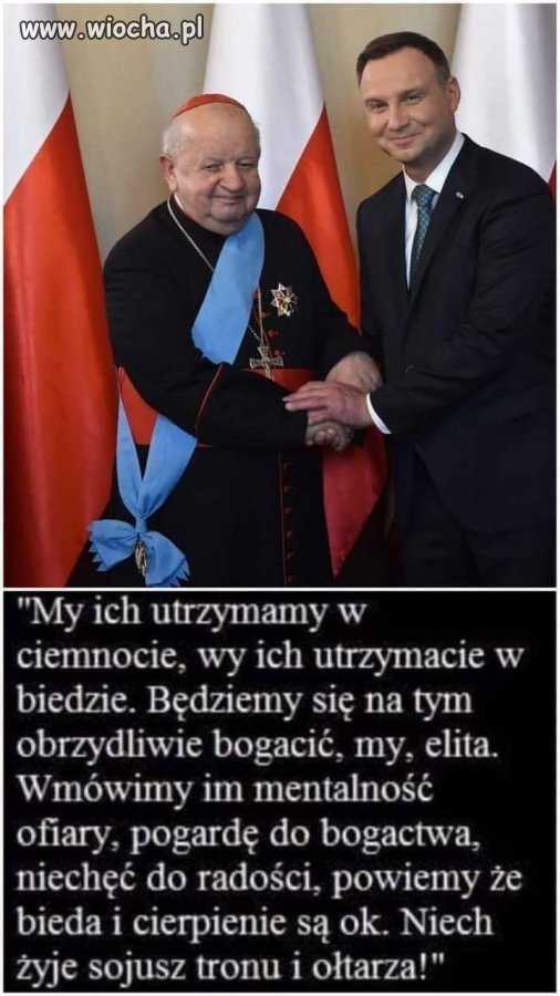 Niech żyje sojusz tronu i ołtarza