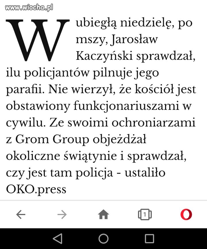 Wicepremier Kaczyński na kontroli