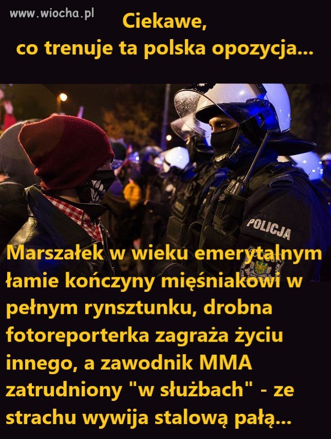 Ciekawe co trenuje ta polska opozycja... 