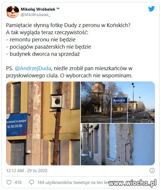 Duda nie wjedzie już do Końskich?
