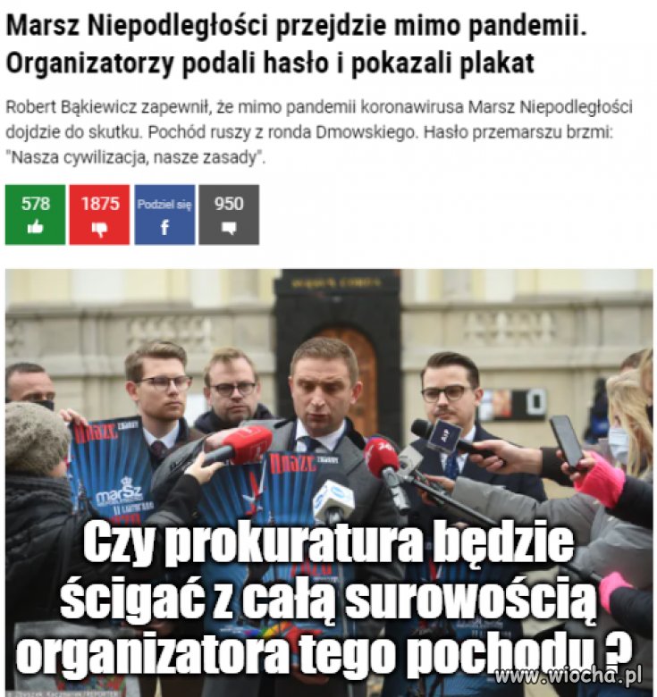 Prokuratura będzie go ścigać, czy ochraniać ? 