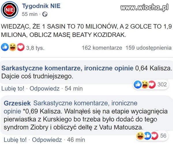 Zadanie z matematyki