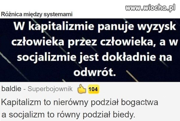 Różnica pomiędzy systemami   