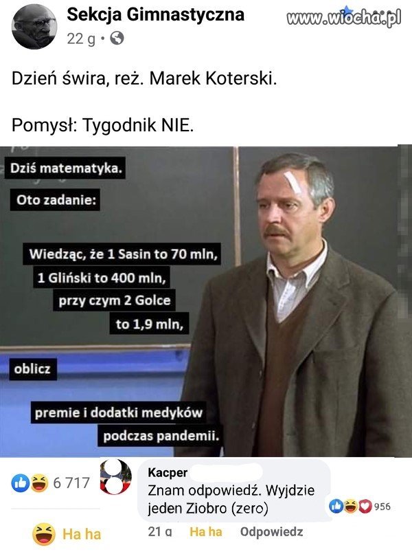 Równanie z wynikiem wiadomym