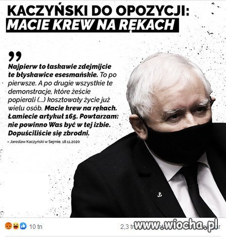 Polityka Kaczyńskiego to Odwracanie kota ogonem...
