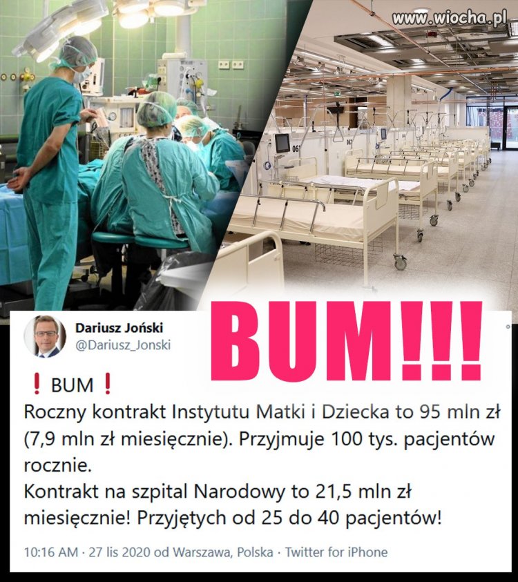 To nie szpital. To jest narodowa pralnia pieniędzy