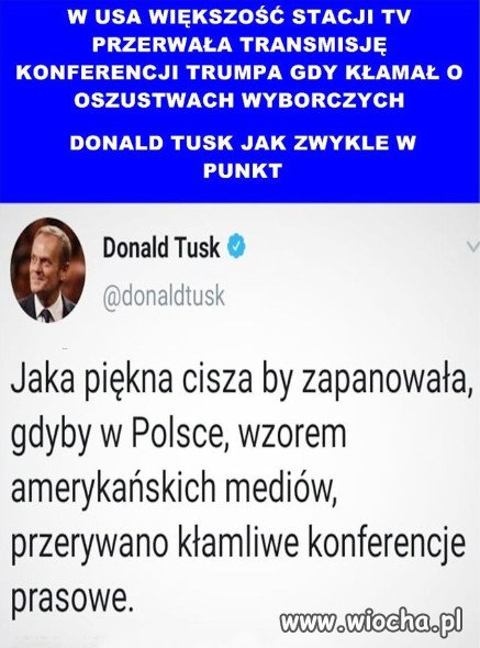DONALD TUSK JAK ZWYKLE W PUNKT