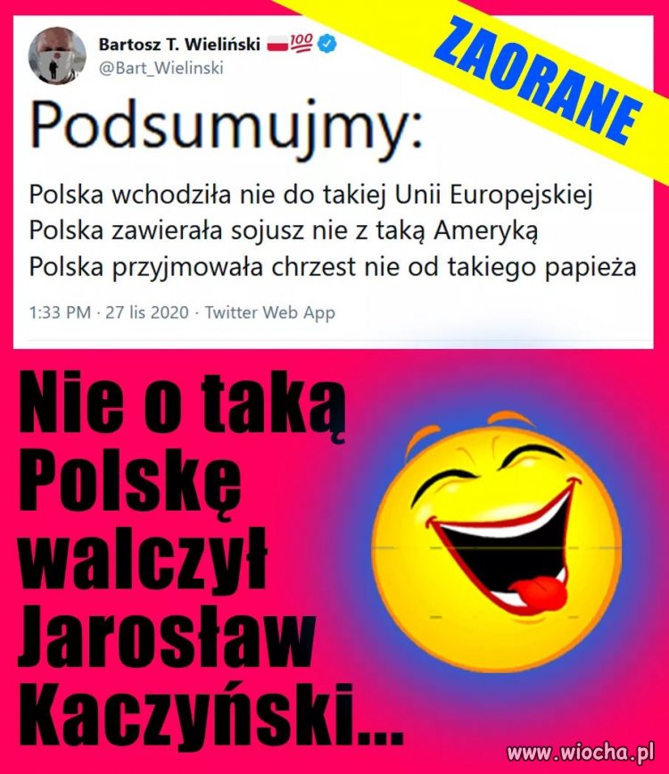 Nie o taką Polskę walczył