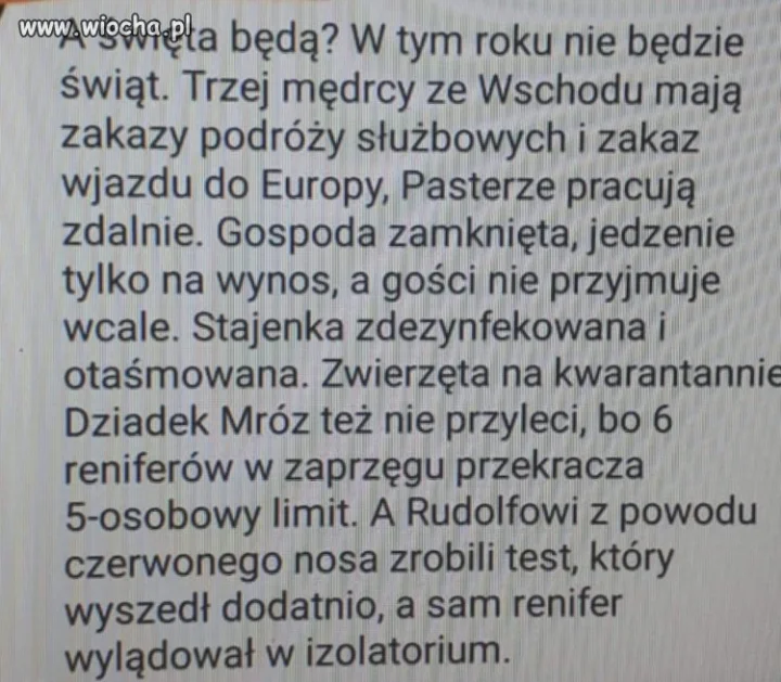 Świąt nie będzie...