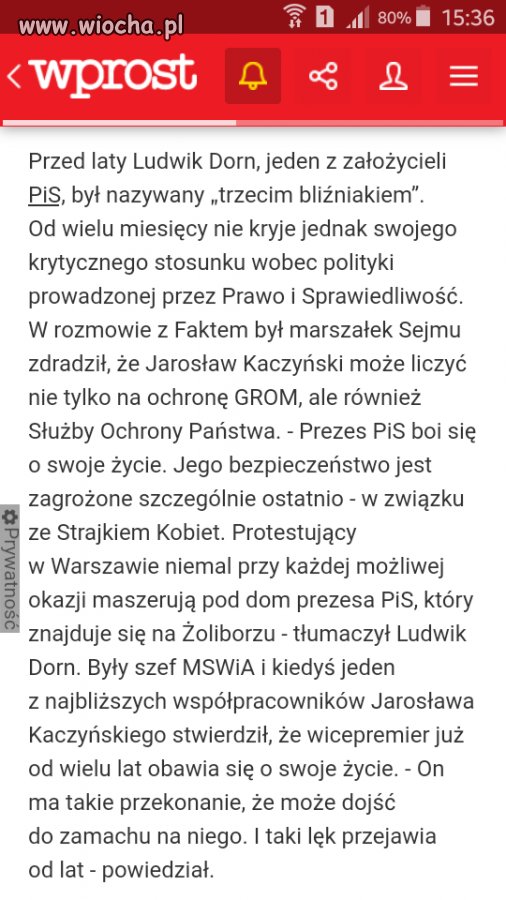 To nie był by zamach