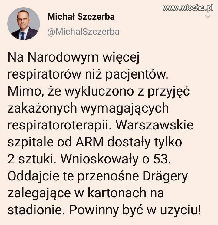 Respiratory od handlarza bronią  