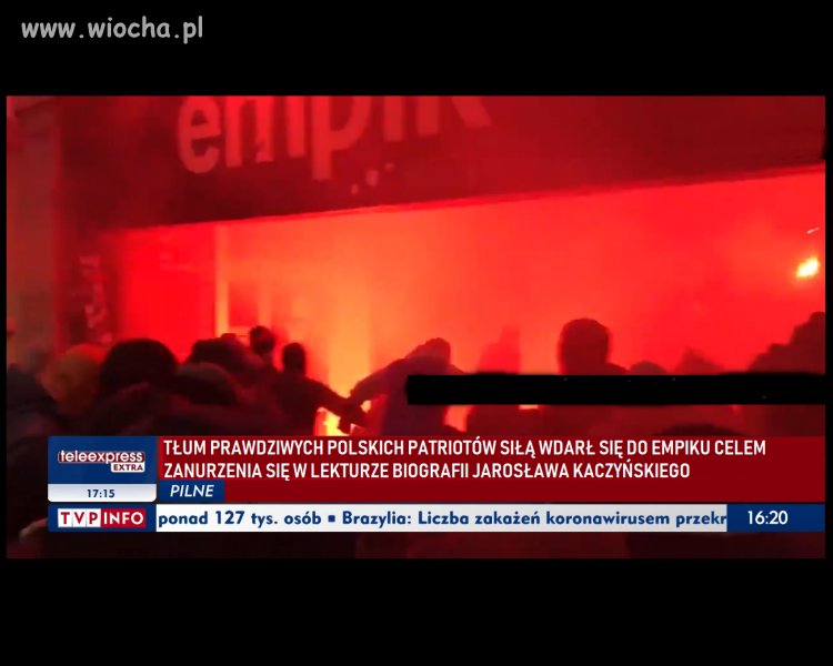 Sam widziałem,że na pasku było napisane