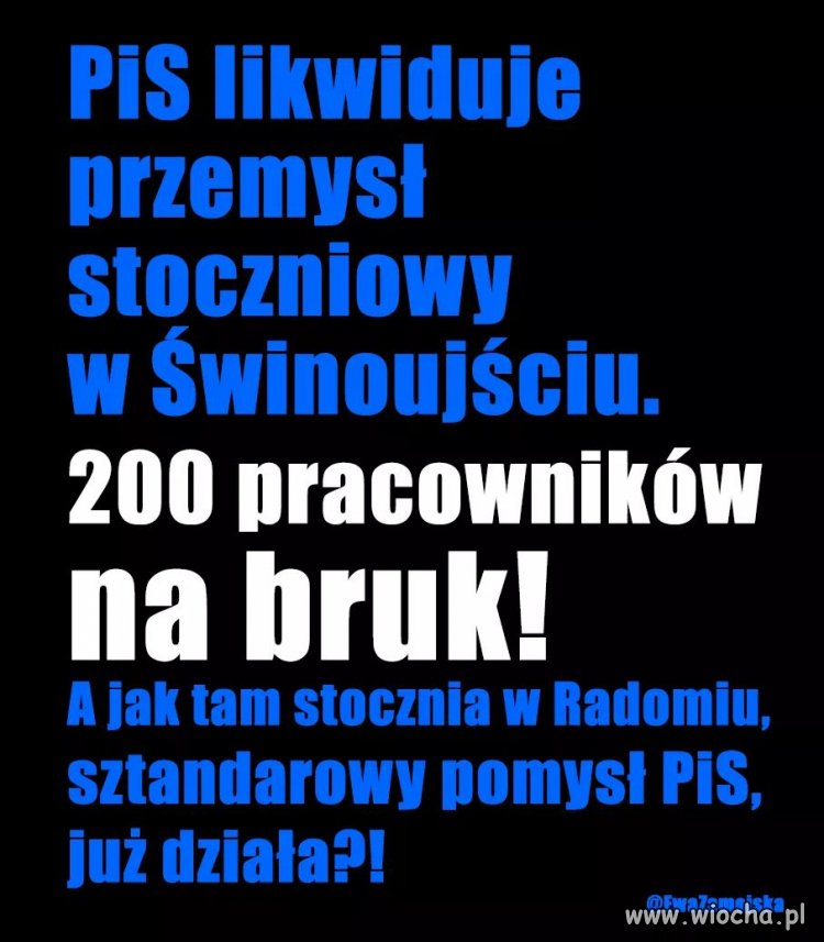 A jak tam stocznia w Radomiu?