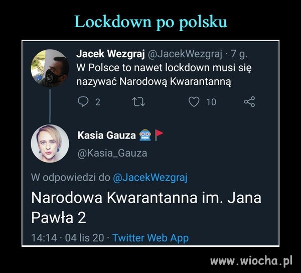 Narodowa Kwarantanna imienia JP II ...
