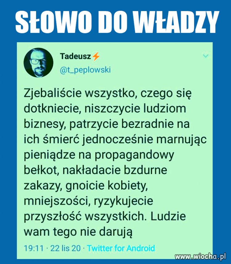 Dobrze powiedziane ...