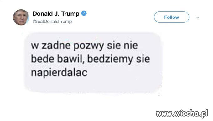 Tak się zachowuje prezydent USA.