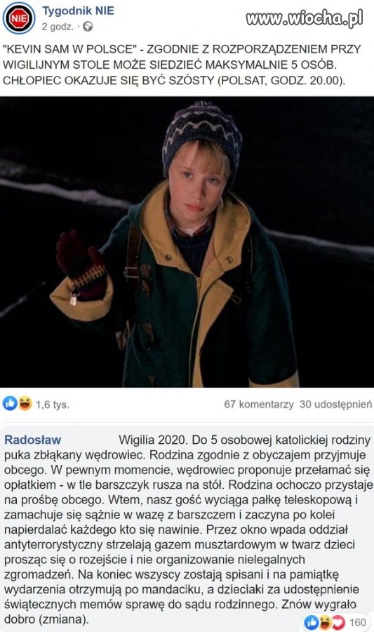 Kevin, barszcz i opłatek