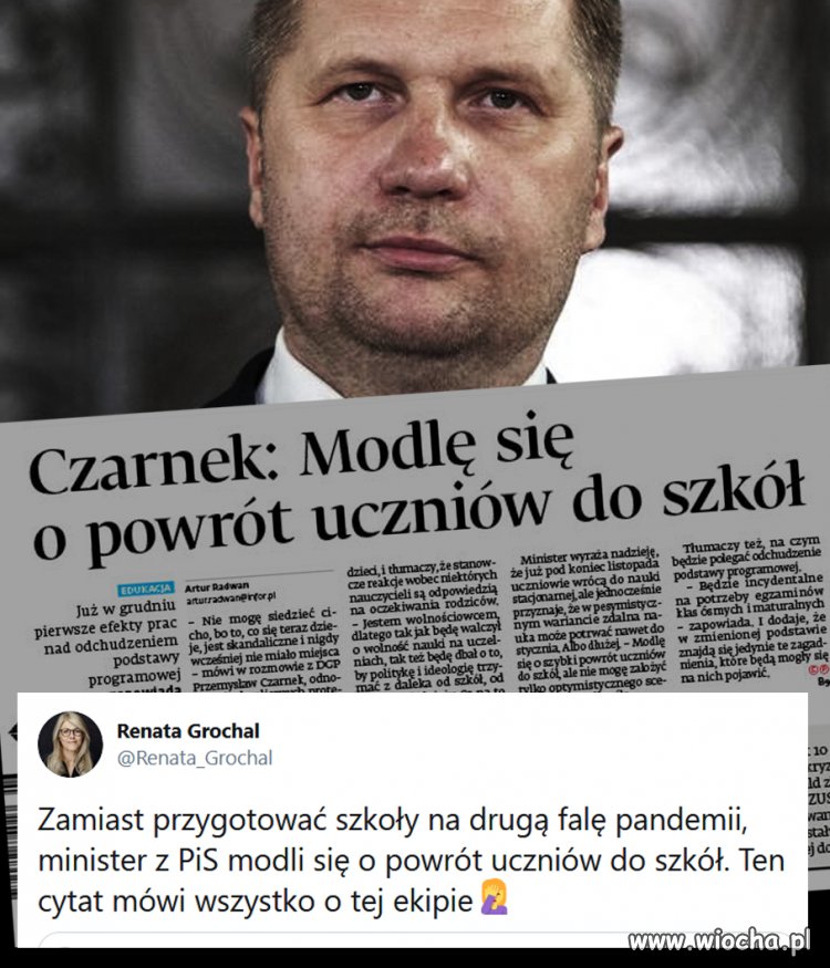 Jedyne kompetencje jakie posiada ten minister 