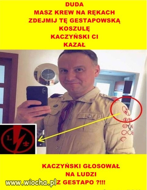 DUDA masz krew na rękach