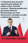 Maszty z 'biało-czerwoną' z pieniędzy na walkę z pandemią   