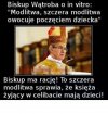 Coraz wiecej madrosci upadajacej sekty kosciola...