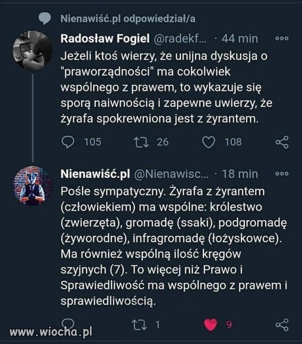 Żyrafa i części wspólne