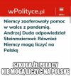Jak zabraknie im kartonu lub dykty to Polska pomoże