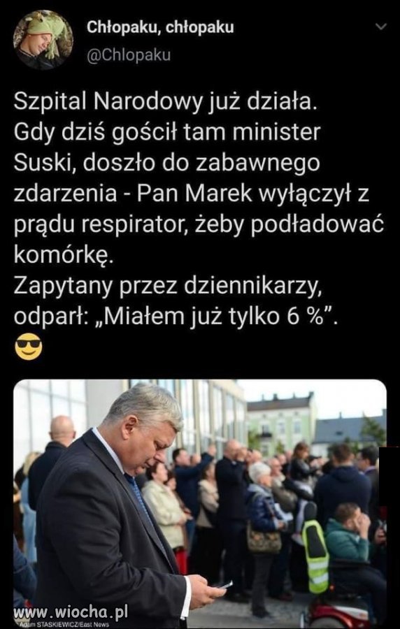 Pytanie.  Czy ktoś leżał pod tym respiratorem?