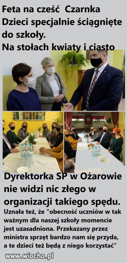 Feta na cześć Przemysława Czarnka. 
