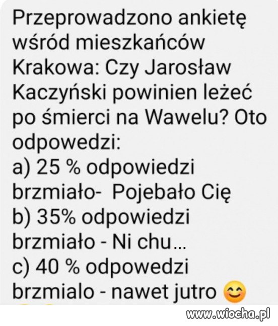 Ankieta w Krakowie...
