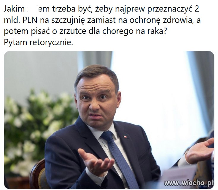 Nie chce obrażać Pana Prezydenta