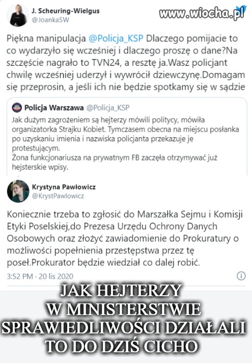 Spór posłanki z policją
