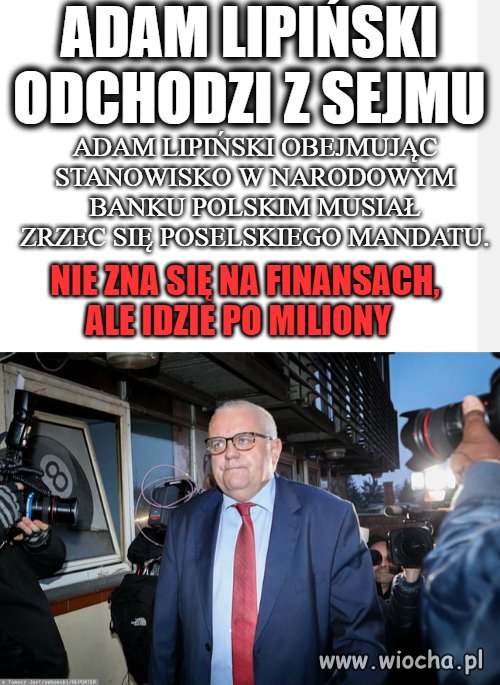Zna się tylko na swoich finansach 