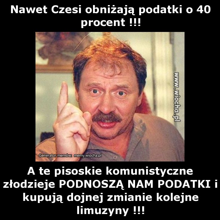 Nawet Czesi obniżają podatki o 40 procent !!!