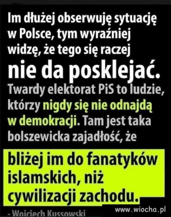 Taka smutna prawda o części polskiego narodu...