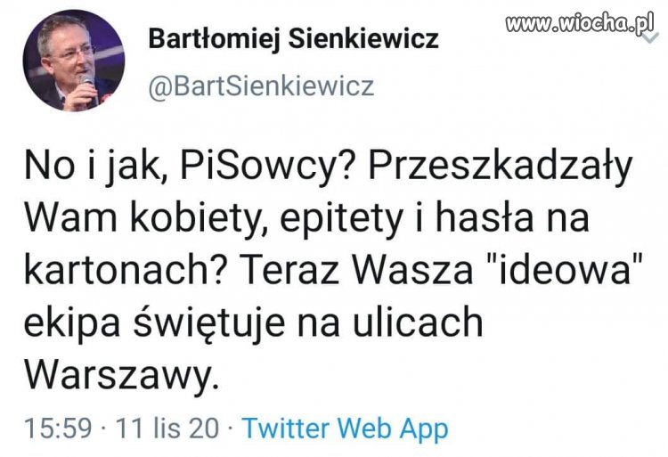 Świętowanie na ulicach Warszawy...