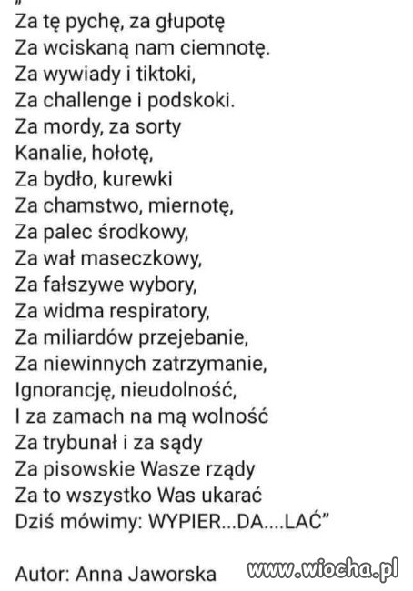 Wiersz na dobranoc... 