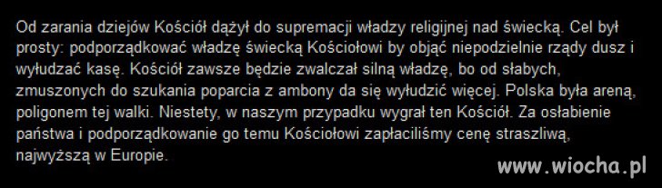 Jak kościół niszczył Polskę.