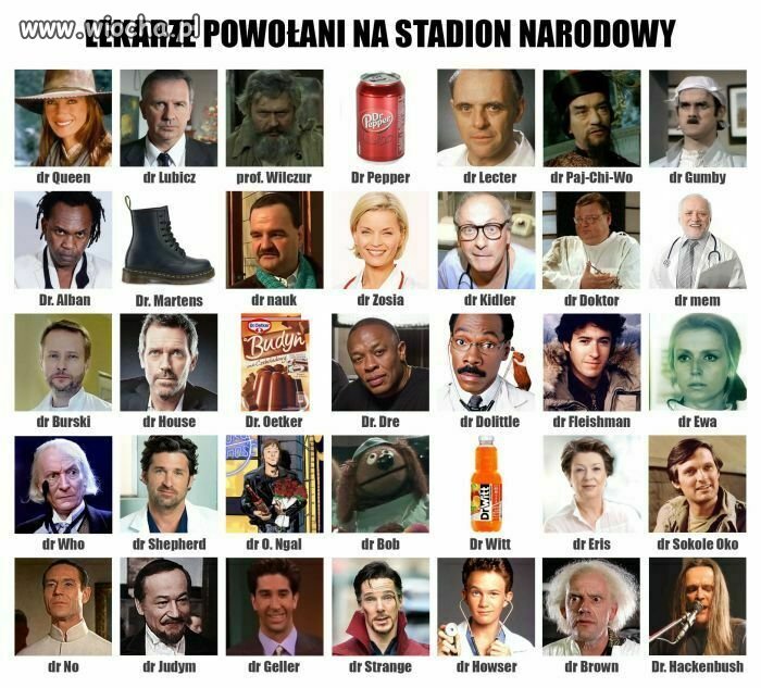 To oni będą nas leczyć