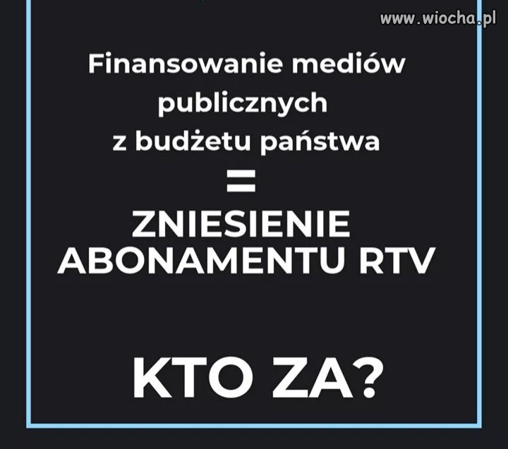TVP niech się utrzymuje tak jak inne stacje